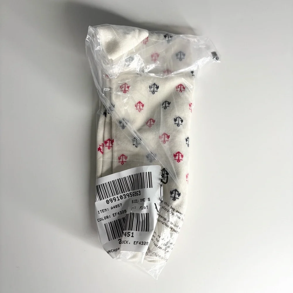 J. Crew Anchor Socks Snow Patriot Anchors